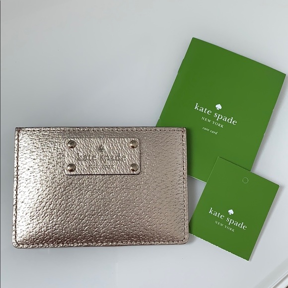 kate spade Handbags - New! Kate Spade Rosegold Cardholder